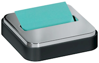 STICKY NOTE DISPENSER, POST-IT, FOR 3" X 3" NOTES, BLACK/STEEL MAIN
